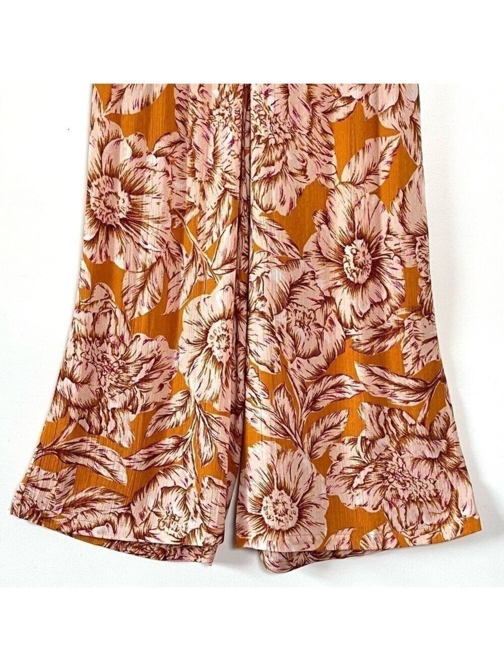 Band of the Free Arizona Gold Floral Wide Leg Pants Small - Picture 8 of 13